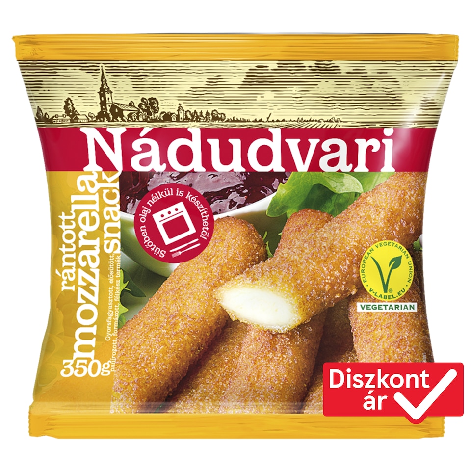 Nádudvari gyorsfagyasztott rántott mozzarella snack 350 g