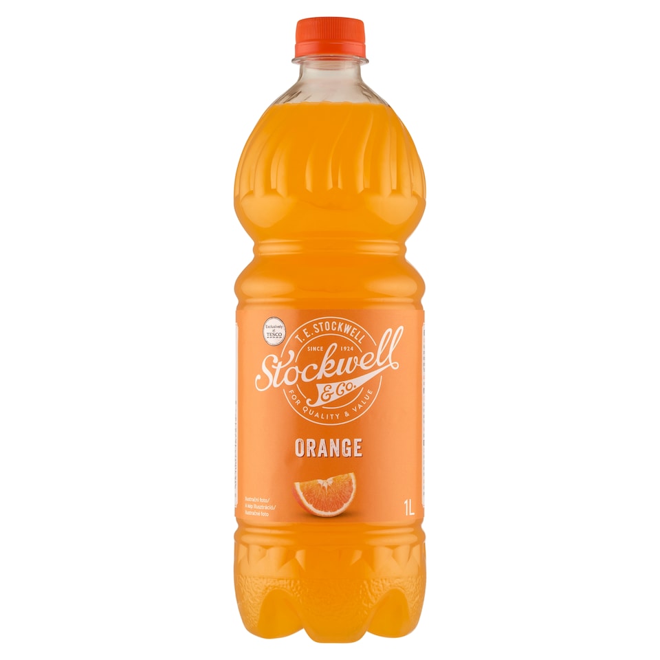 Stockwell & Co. narancsízű italkoncentrátum, édesítőszerrel 1 l