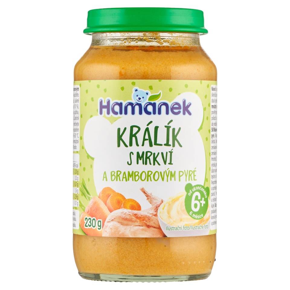Obrázek 1 pro produkt Hamánek Králík s mrkví a bramborovým pyré 230g
