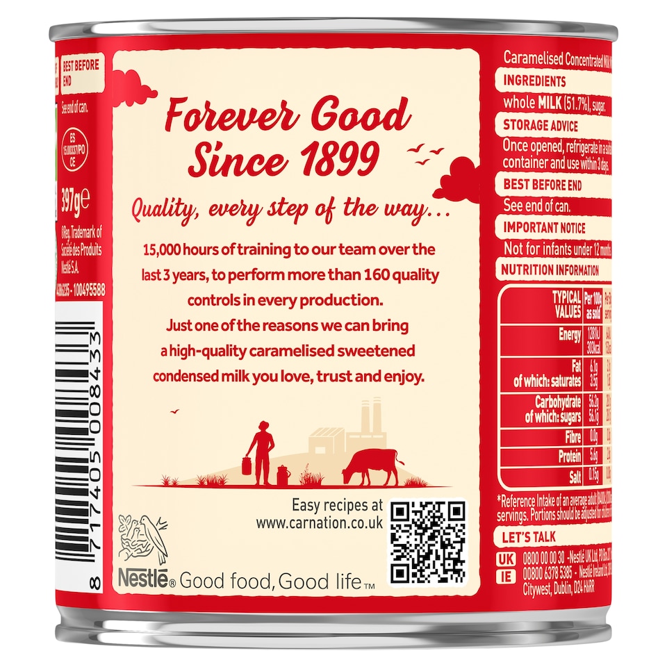 image 1 of Carnation Caramel Dessert Filling Tin 397g