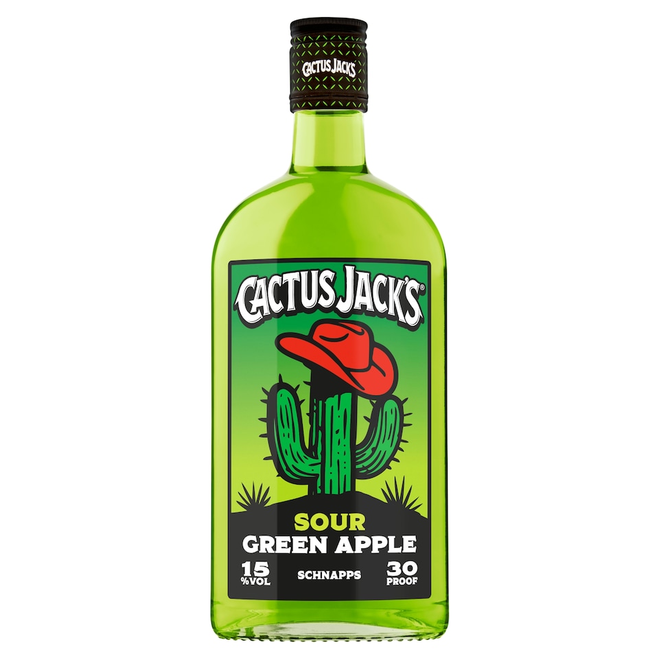 CACTUS JACK'S Sour GREEN APPLE Schnapps 500ML