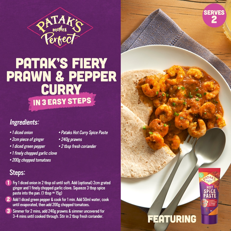 image 1 of Patak's Hot Spice Paste 135G
