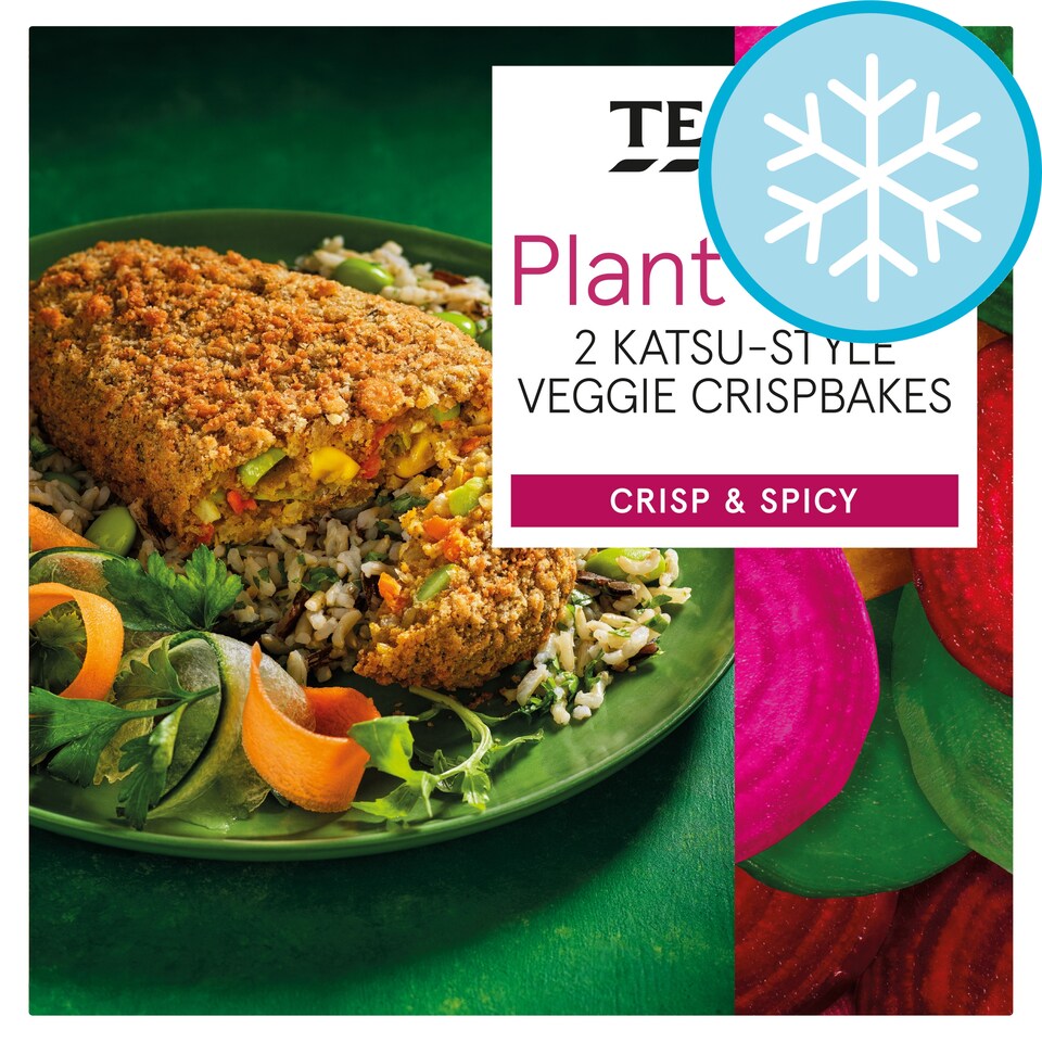 Tesco Plant Chef 2 Katsu Style Veggie Crispbakes 260G