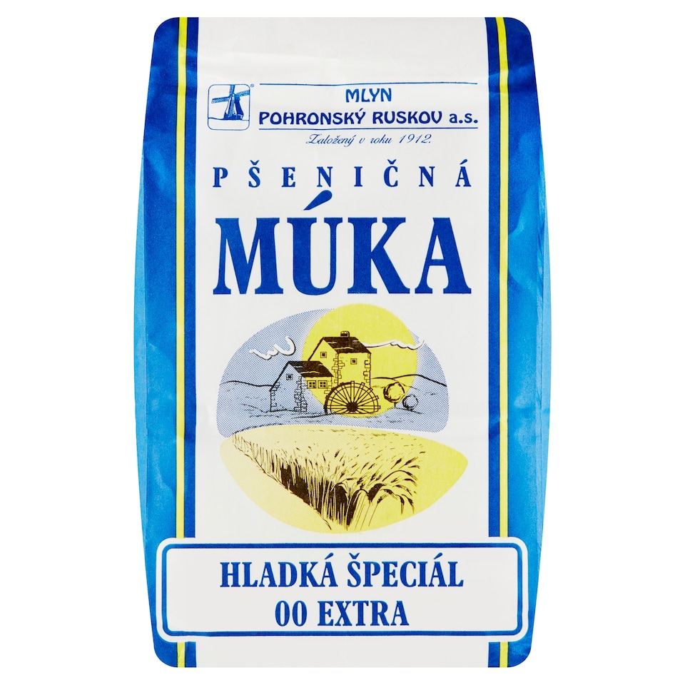 Mlyn Pohronský Ruskov Pšeničná múka hladká špeciál 00 Extra 1 kg