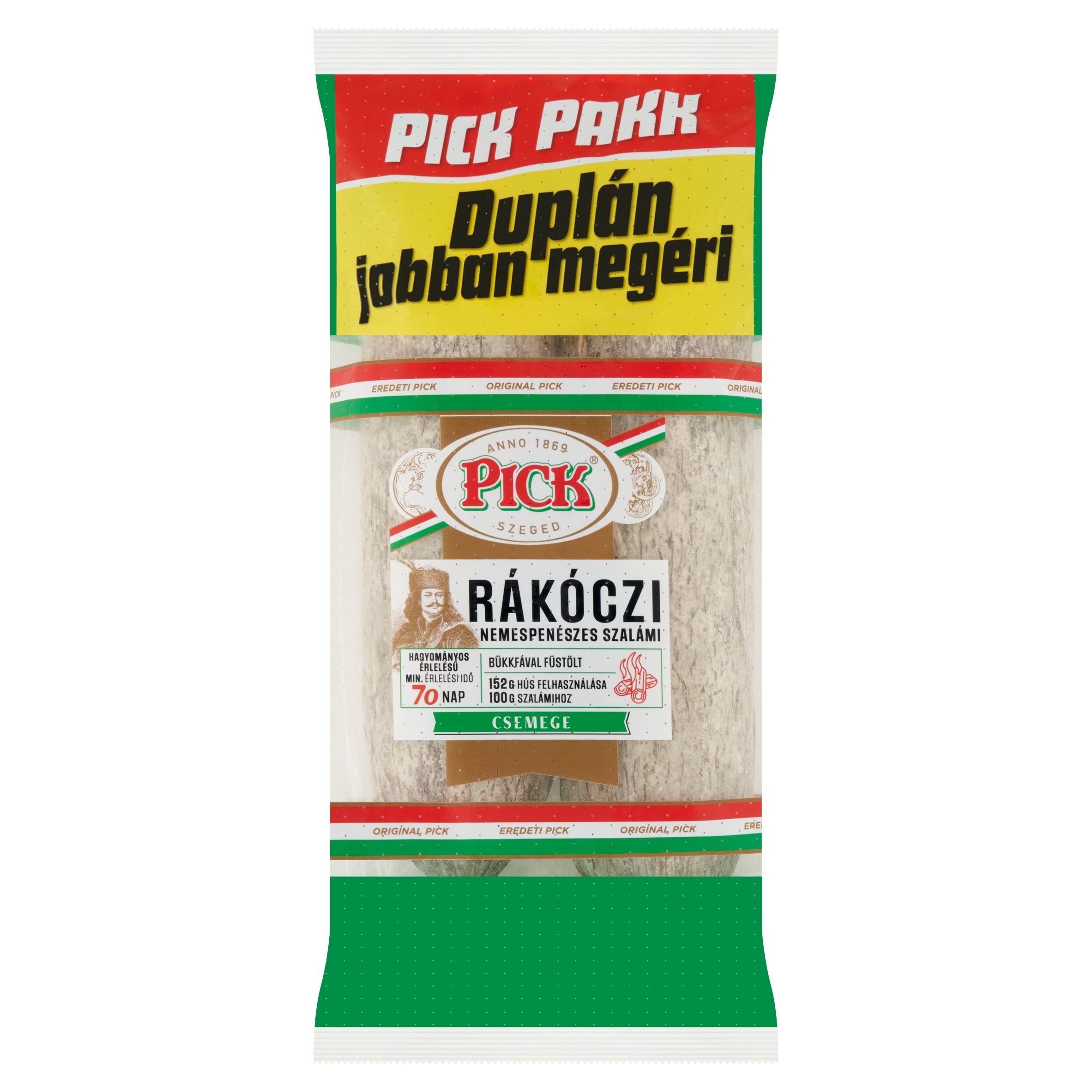 Master Rakooczi Pick Rákóczi csemege nemespenészes szalámi 2 x 400 g - Tesco Groceries