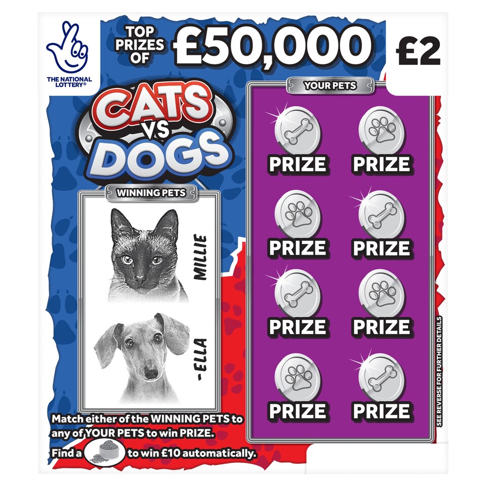 Cats Vs Dogs Scratchcard