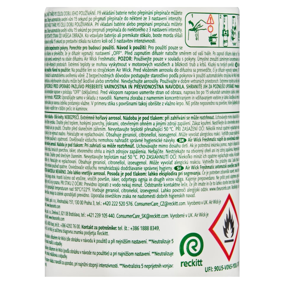 obrázok 1 z Air Wick Freshmatic Náplň do osviežovača vzduchu biele kvety 2 x 250 ml