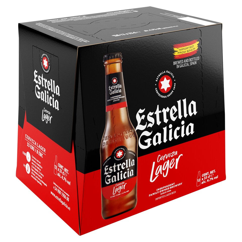image 1 of Estrella Galicia Lager 12 X 330Ml