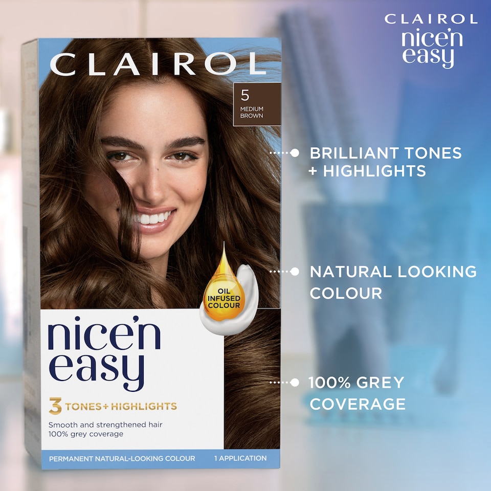 image 1 of Clairol Nice ‘N Easy Light Brown 6 Hair Dye