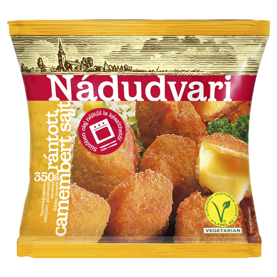 Nádudvari Quick-Frozen Breaded Camembert Cheese 350 g