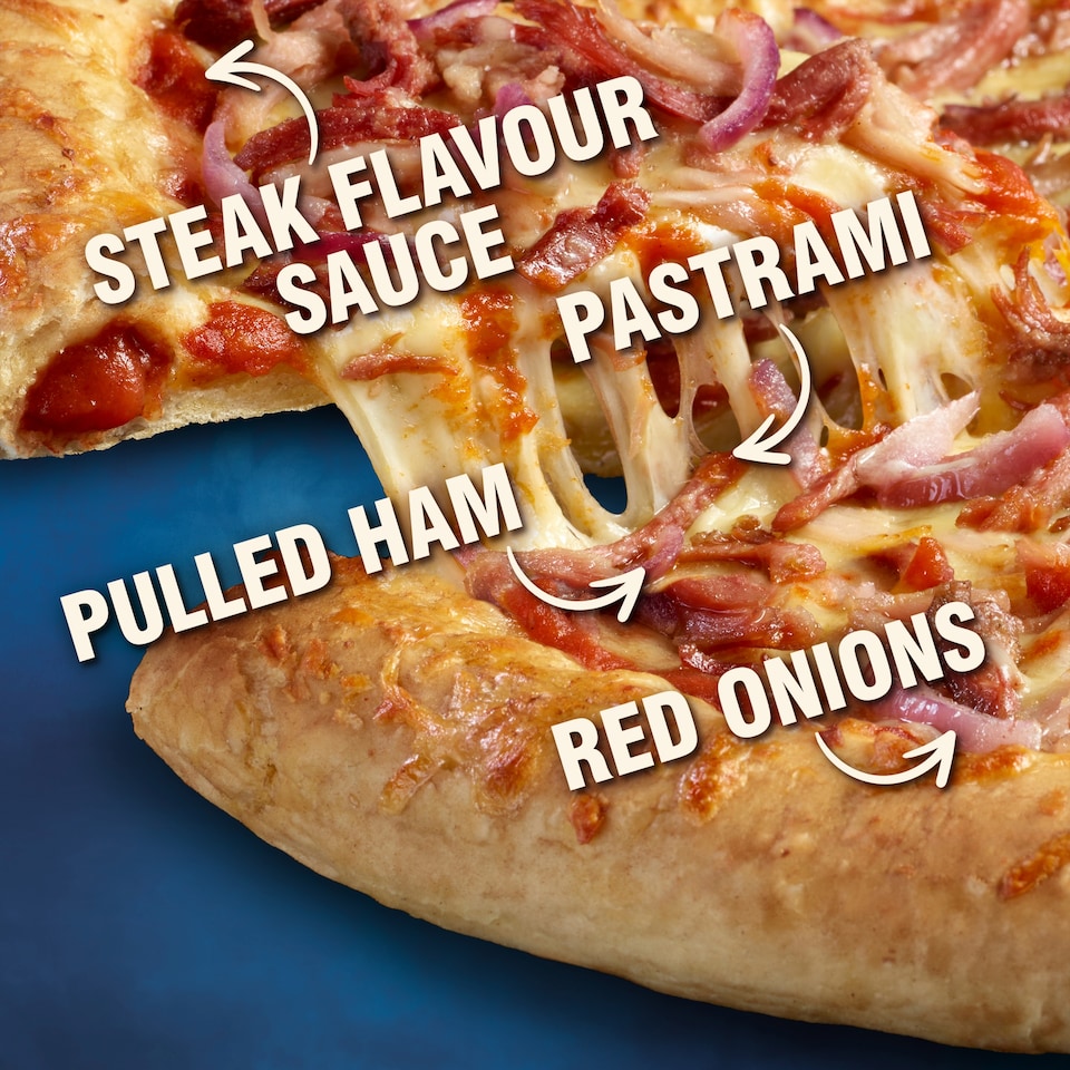 image 1 of Chicago Town Takeaway Stuffed Crust Deli Meat Feast Supreme Large Pizza 683g