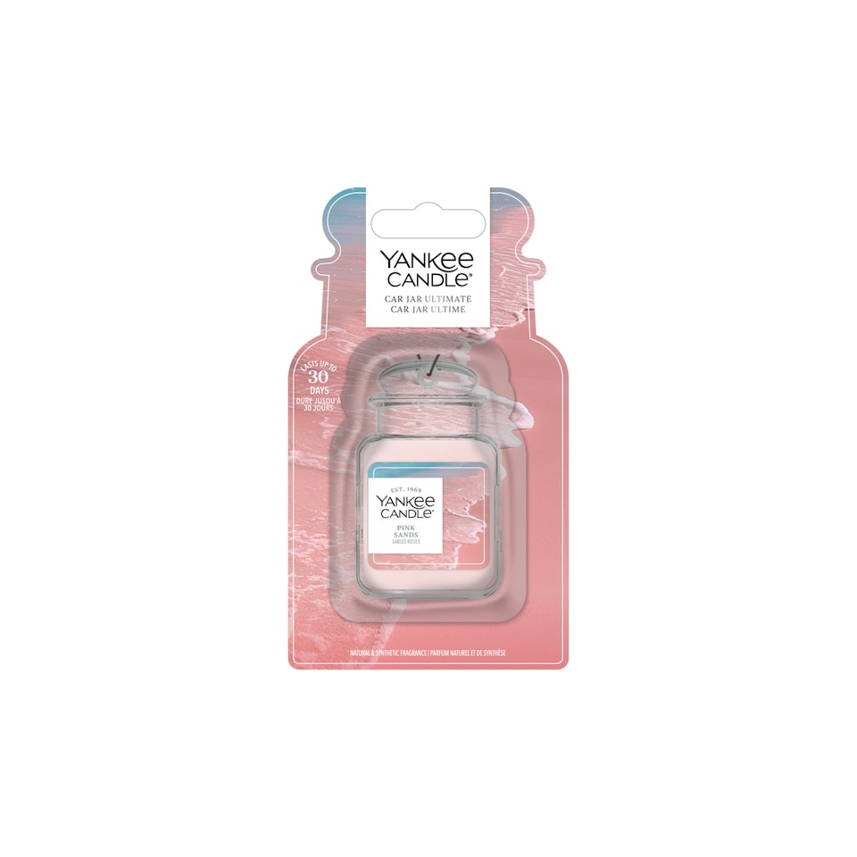 image 1 of Yankee Candle Pink Sands Car Jar Air Freshener
