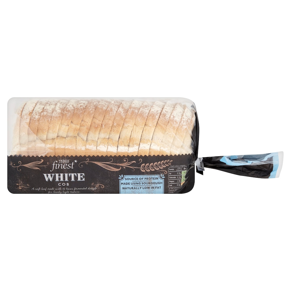 Tesco Finest White Cob Bread 800G Tesco Groceries