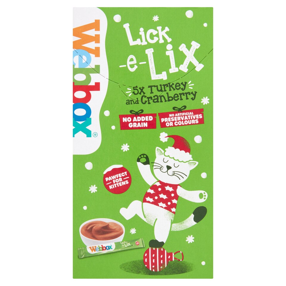 Webbox Lick E Lix Cream Turkey & Cranberry 5 X 15G