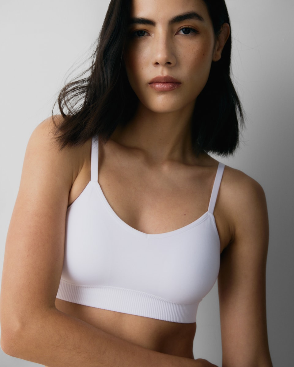 image 1 of F&F 3-Pack Contour Seamfree Crop Tops in Multi