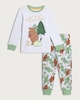 image 1 of Gruffalo Print Pyjama Set in Grey