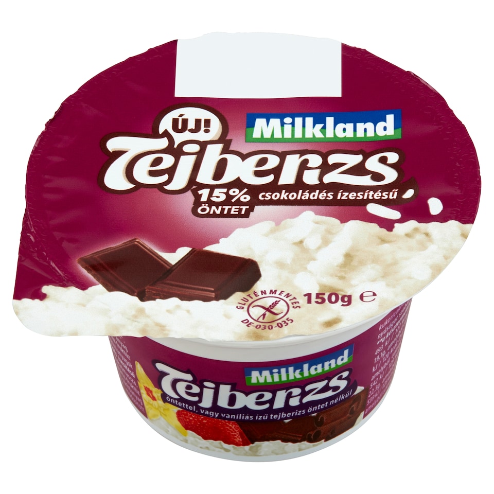 Milkland tejberizs csokoládés ízesítésű öntettel 150 g  1. kép