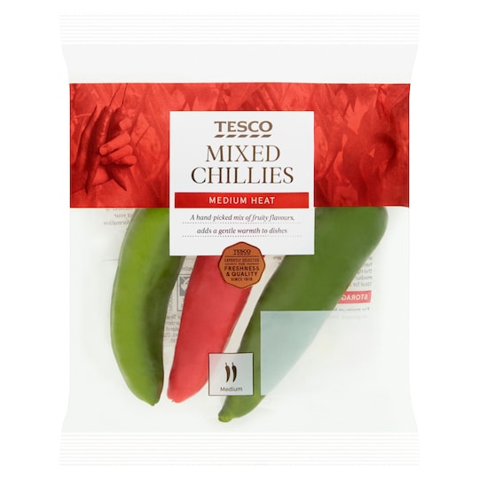 Tesco Mixed Chillies 65G Tesco Groceries