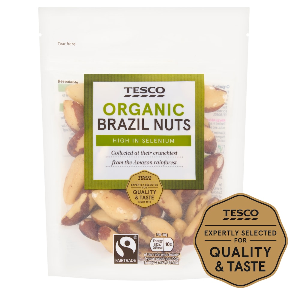 Tesco Fairtrade Organic Brazil Nuts 150g