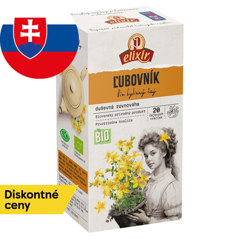 Elixír Bio ľubovník bodkovaný bylinný čaj 20 x 2 g (40 g)