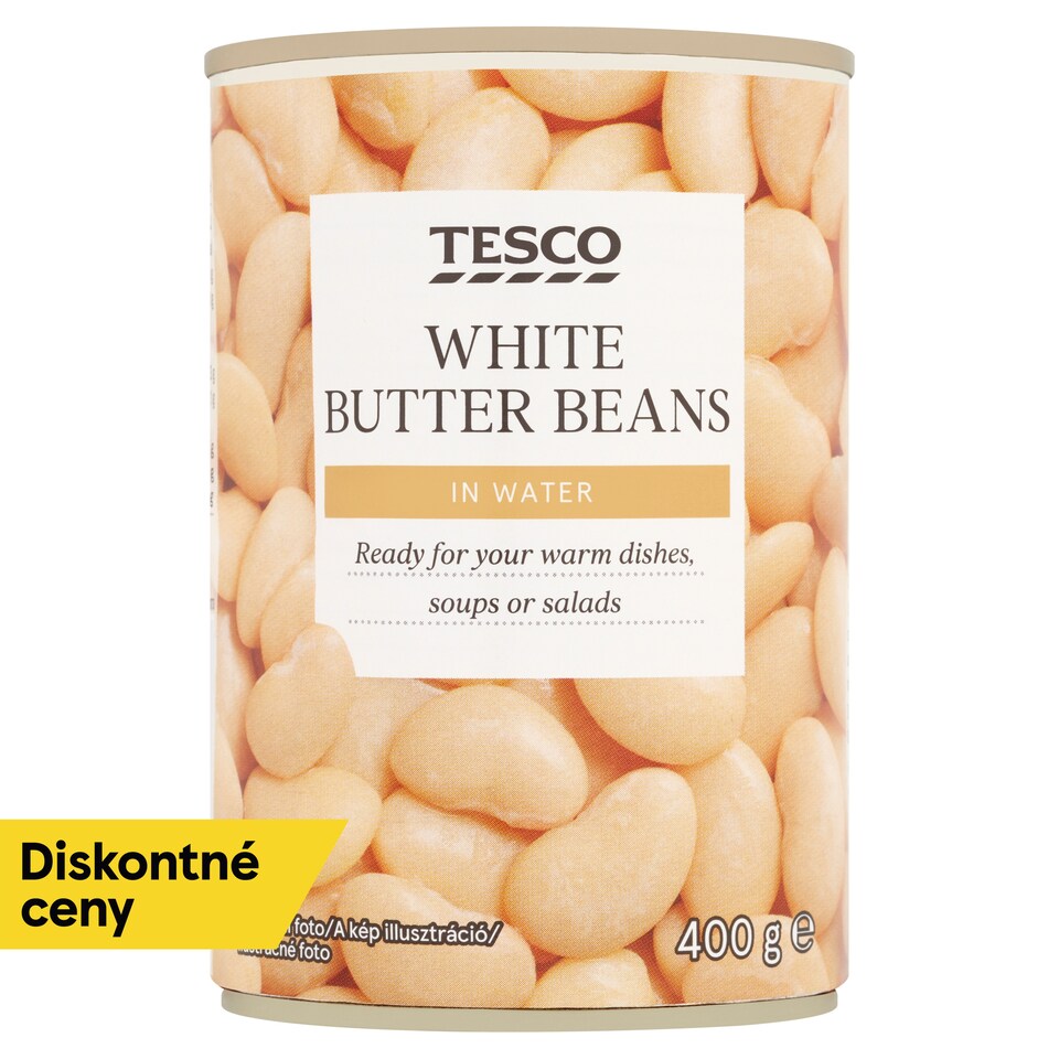 Tesco White Butter Beans in Water 400 g