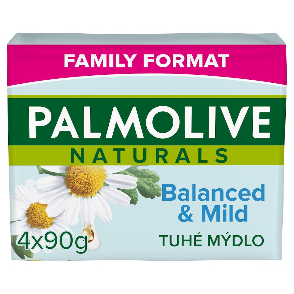 image 1 of Palmolive Naturals Balanced& Mild With Chamomilie Bar Soap 4x 90 g