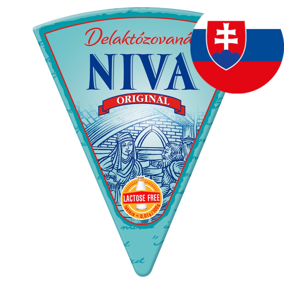 Niva Original Lactose Free Cheese with Noble Blue Mold 0.130 kg