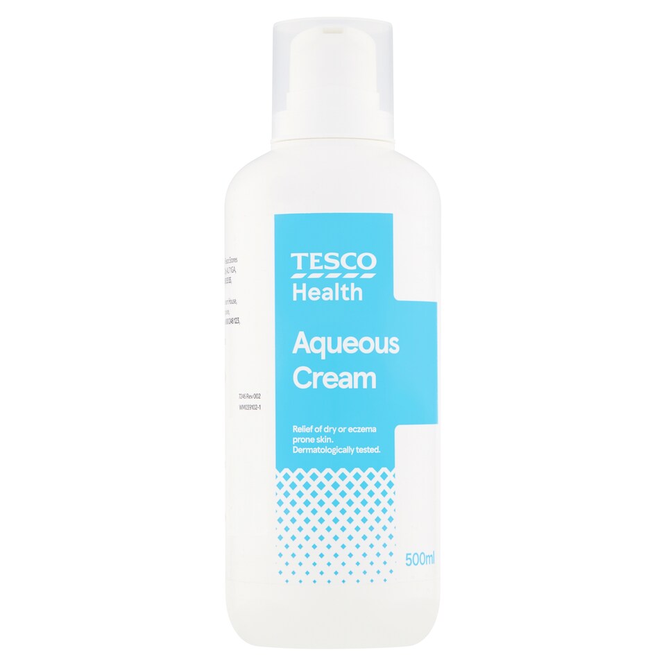 Tesco Health Aqueous Cream BP Pump 500ml