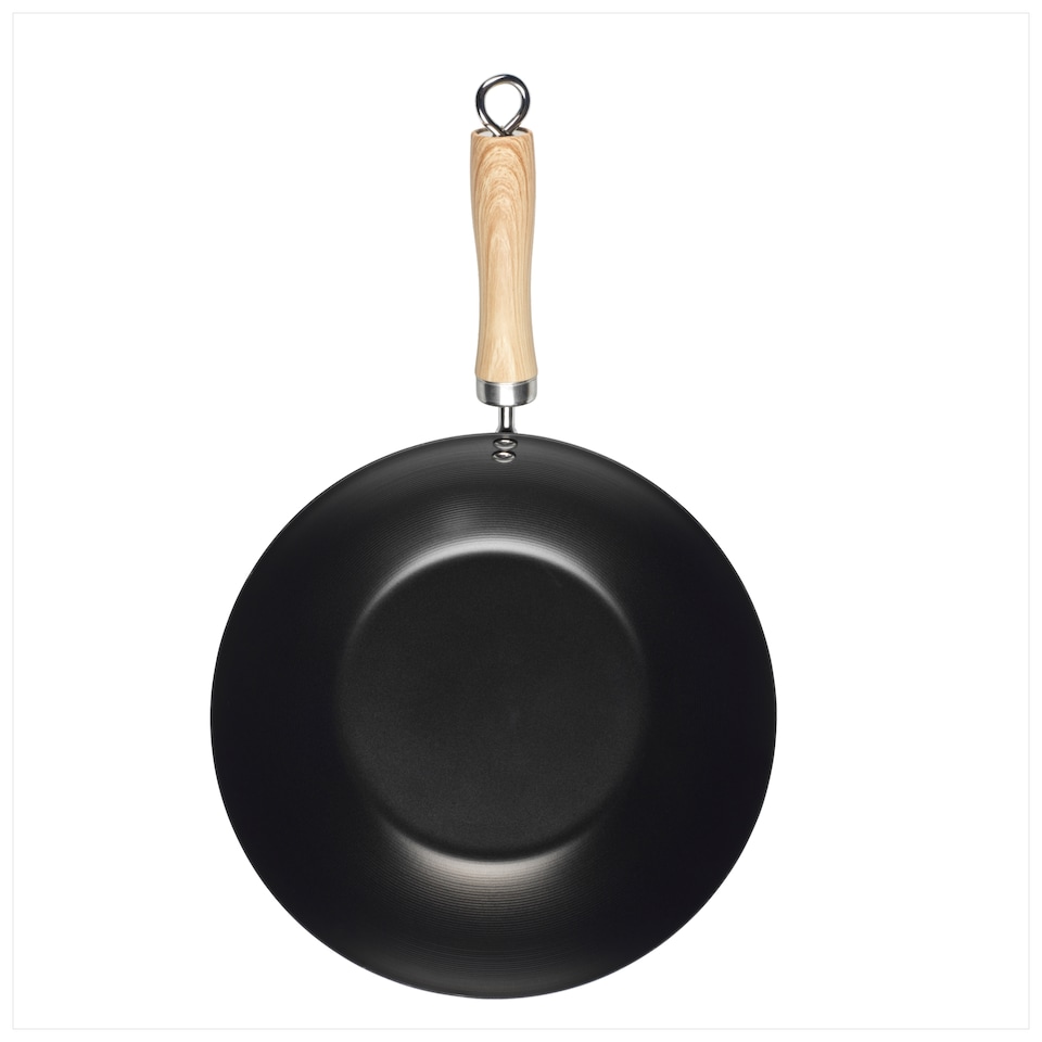 image 1 of Salter Carbon Steel Wok 28cm