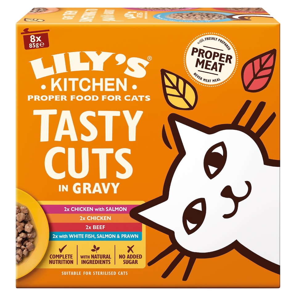 image 1 of Lily's Kitchen Cat Tasty Cuts Mixed Multipack 8X85g