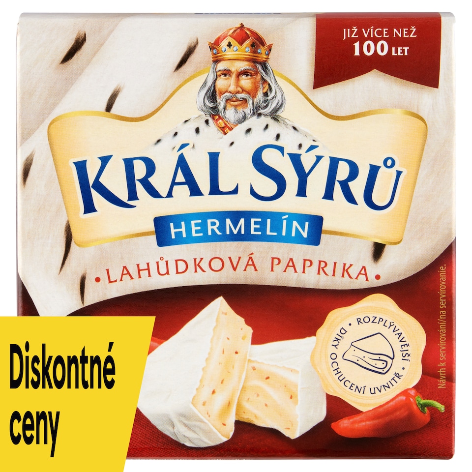 obrázok 1 z Král Sýrů Hermelín s paprikou 120 g