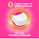 image 3 of Tesco Luxury Soft Peony & Cherry Blossom 6 Long Rolls