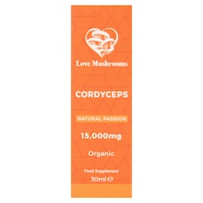 Love Mushrooms Cordyceps Drops, Liquid Extract, 15000mg, 30ml