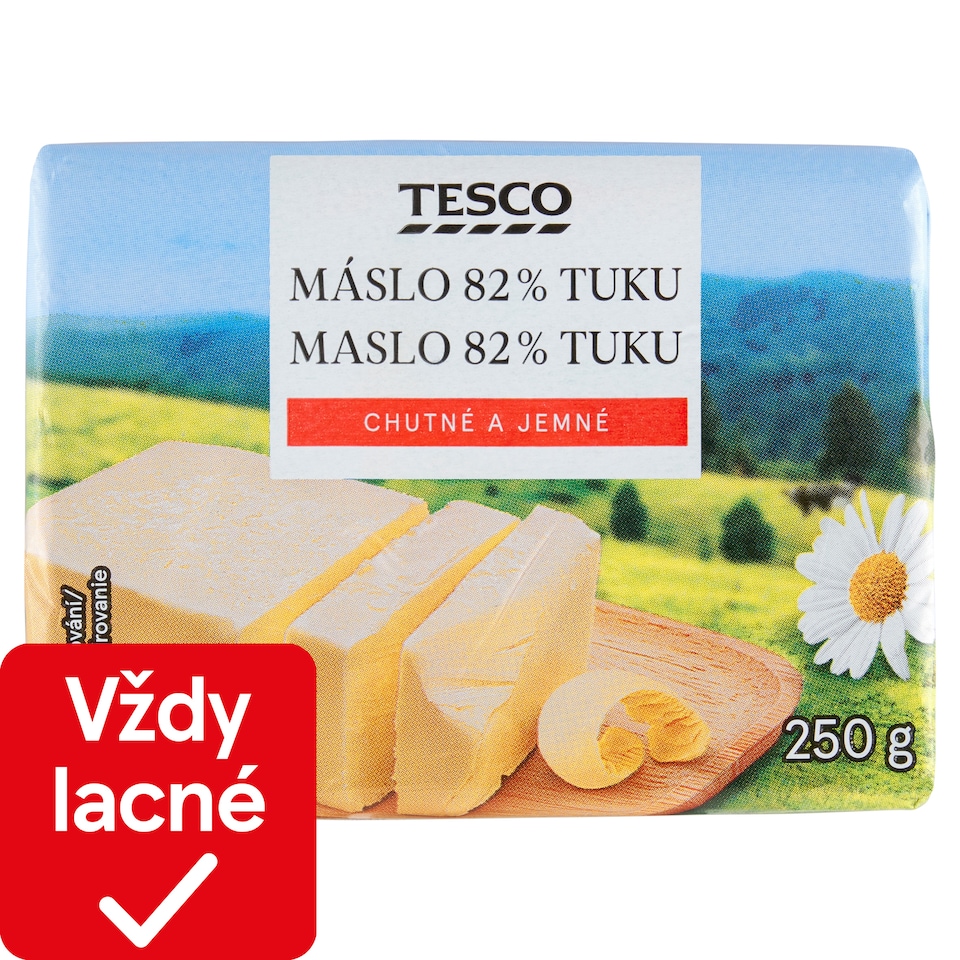 Tesco Maslo 82% tuku 250 g