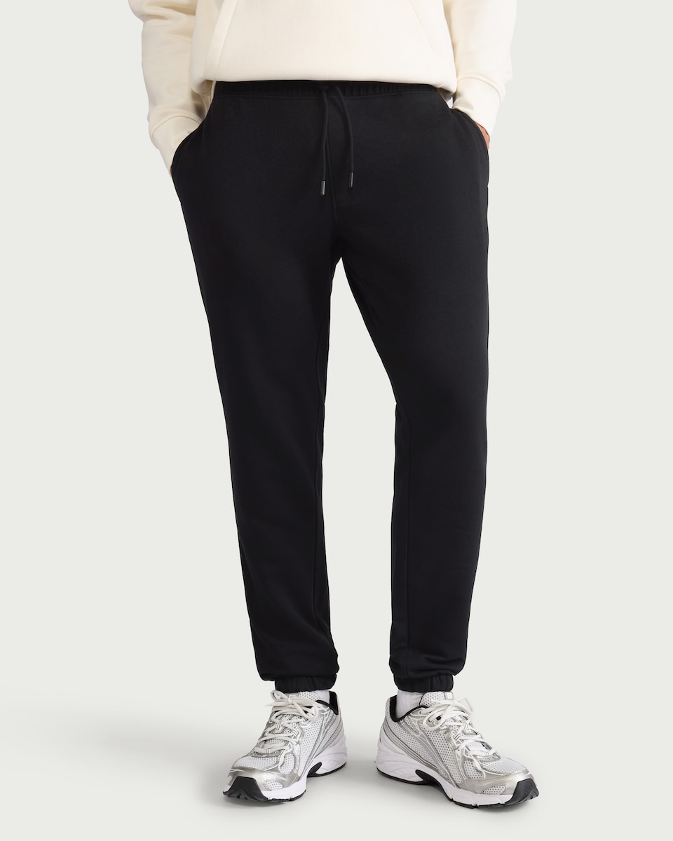 image 1 of F&F Active EVERYHOUR Cotton Rich Slim Fit Joggers in Black
