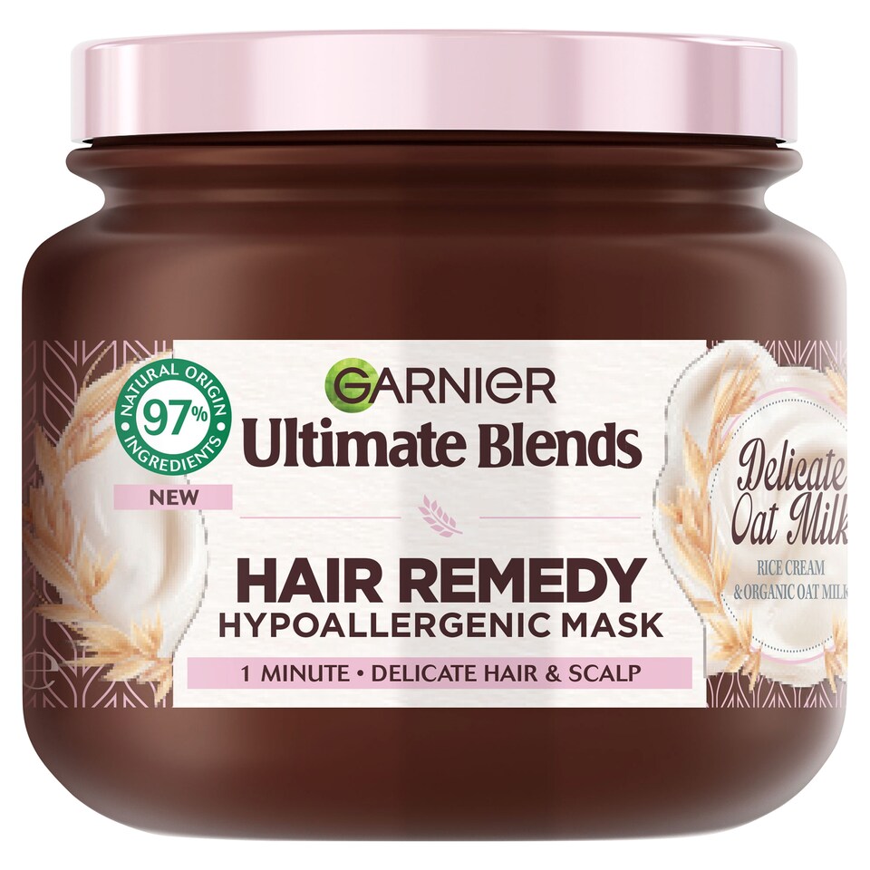 image 1 of Garnier Ultimate Blends Soothing Oat Hair Remedy Mask 340ml