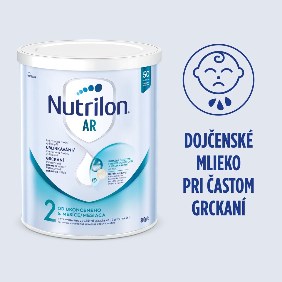 obrázok 1 z NUTRILON AR 2 špeciálne následné dojčenské mlieko 800g