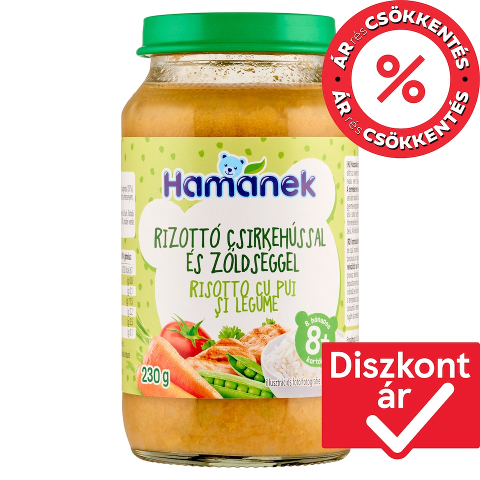 Hamánek Risotto with Chicken and Vegetables Baby Food 8+ Months 190 g