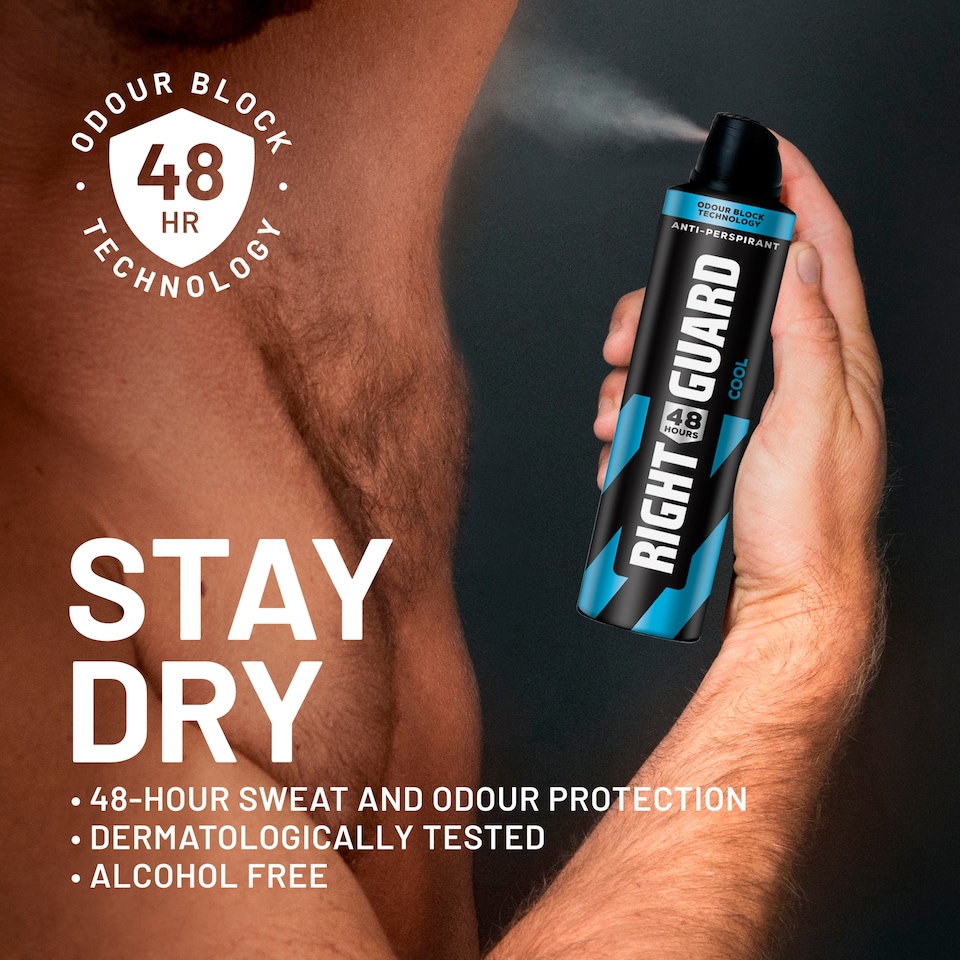 image 1 of Right Guard Total Defence 5 Cool Antiperspirant Deodorant 250Ml