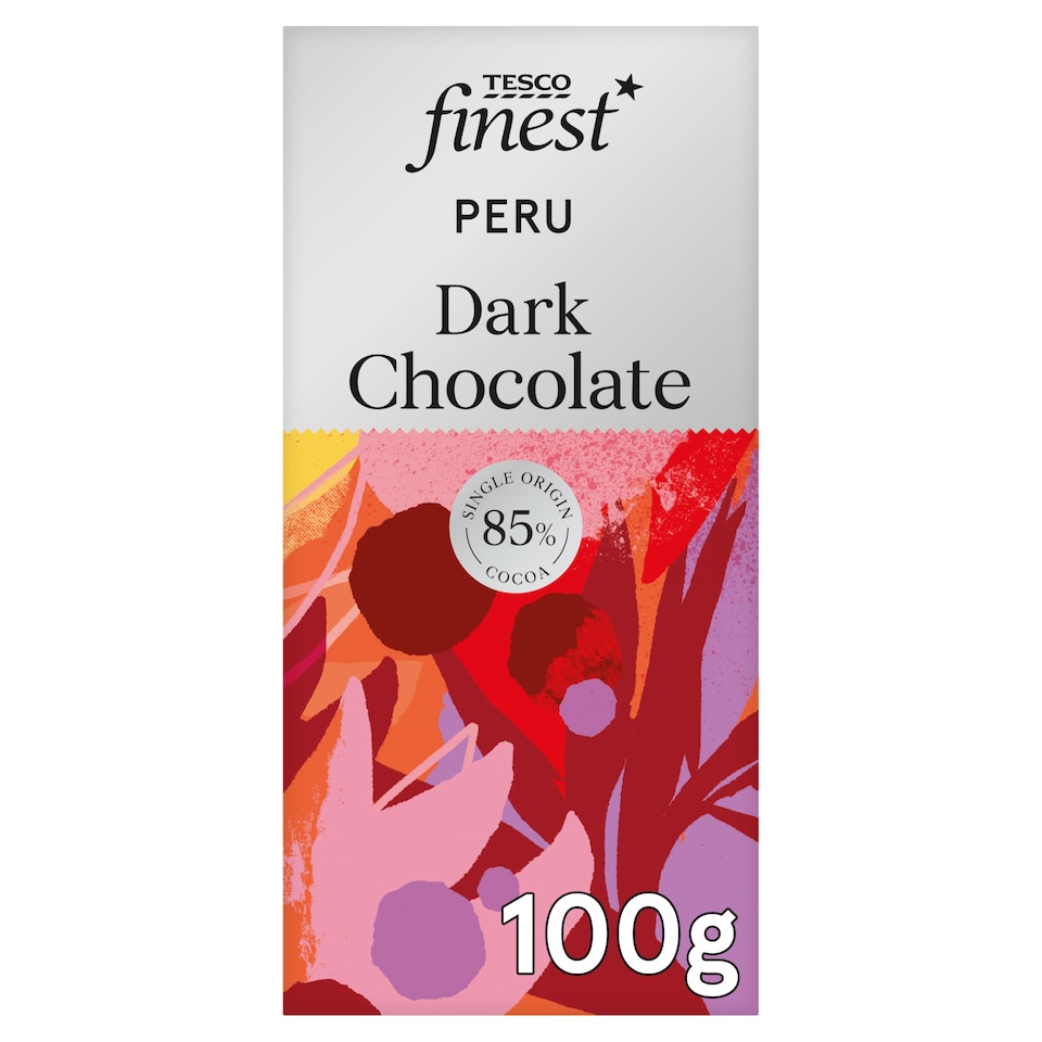 image 1 of Tesco Finest Peru Dark Chocolate 85% 100g