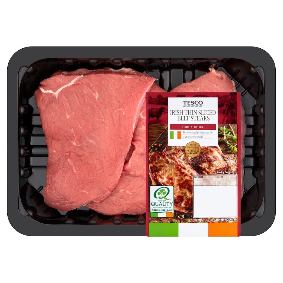 Tesco Thin Sliced Steak 300G