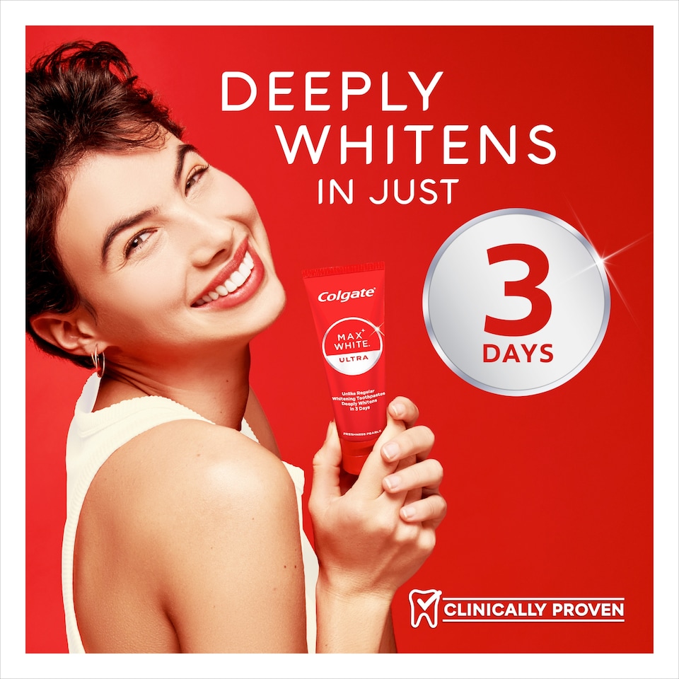 image 1 of Colgate Max White Ultra Fresh Pearls Whitening Toothpaste 75ml