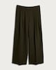 image 4 of The F&F Edit Super Wide Leg Trousers in Khaki