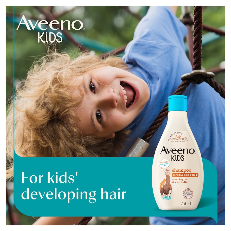 image 1 of Aveeno Kids Shampoo with Soothing Oat & Shea Butter 250ml