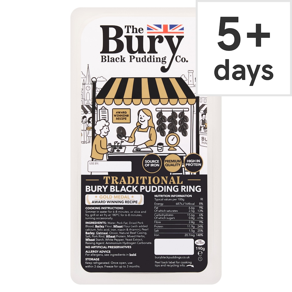Traditional Bury Black Pudding 190G
