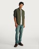 image 2 of F&F Pure Cotton Waffle Textured Button Down Shirt in Khaki