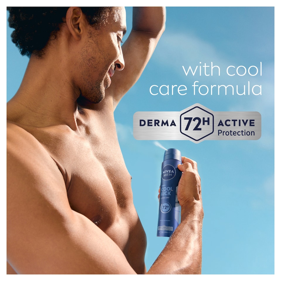 image 1 of Nivea Men Cool Kick Antiperspirant Deodorant 250Ml
