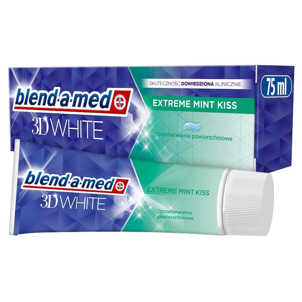 Blend-a-med 3D White Extreme Mint Kiss Fogkrém 75 ml  1. kép