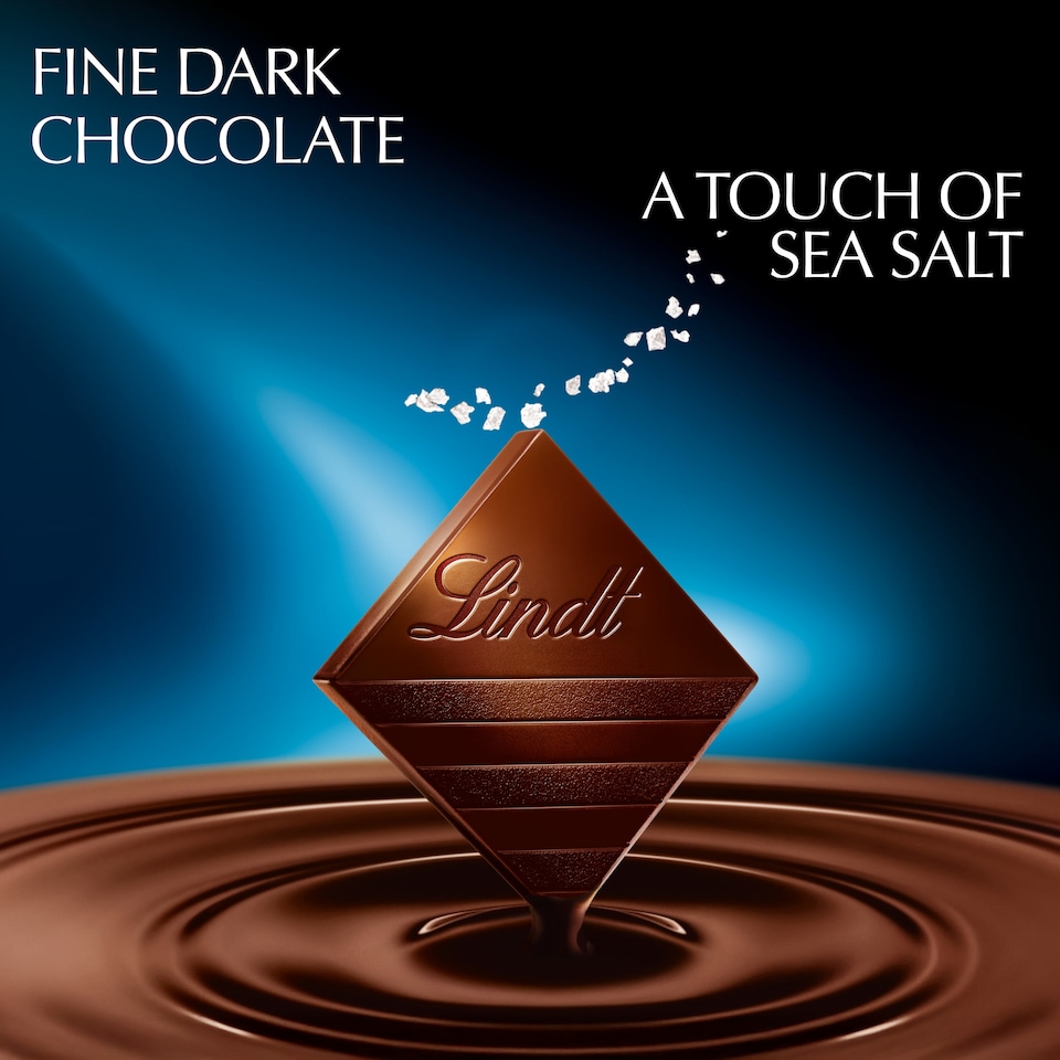 image 1 of Lindt Excellence Dark Chocolate - A Touch of Sea Salt 100g