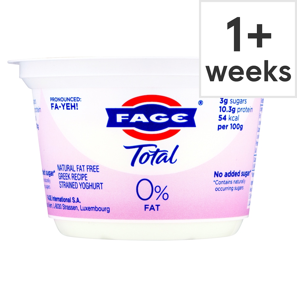 Fage Total 0% Fat Greek Recipe Yogurt 150G